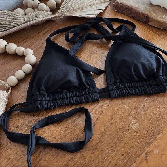 DOUBLE STRAPPED DETAIL HALTER BIKINI TOP #0344 - Picture 4 of 7